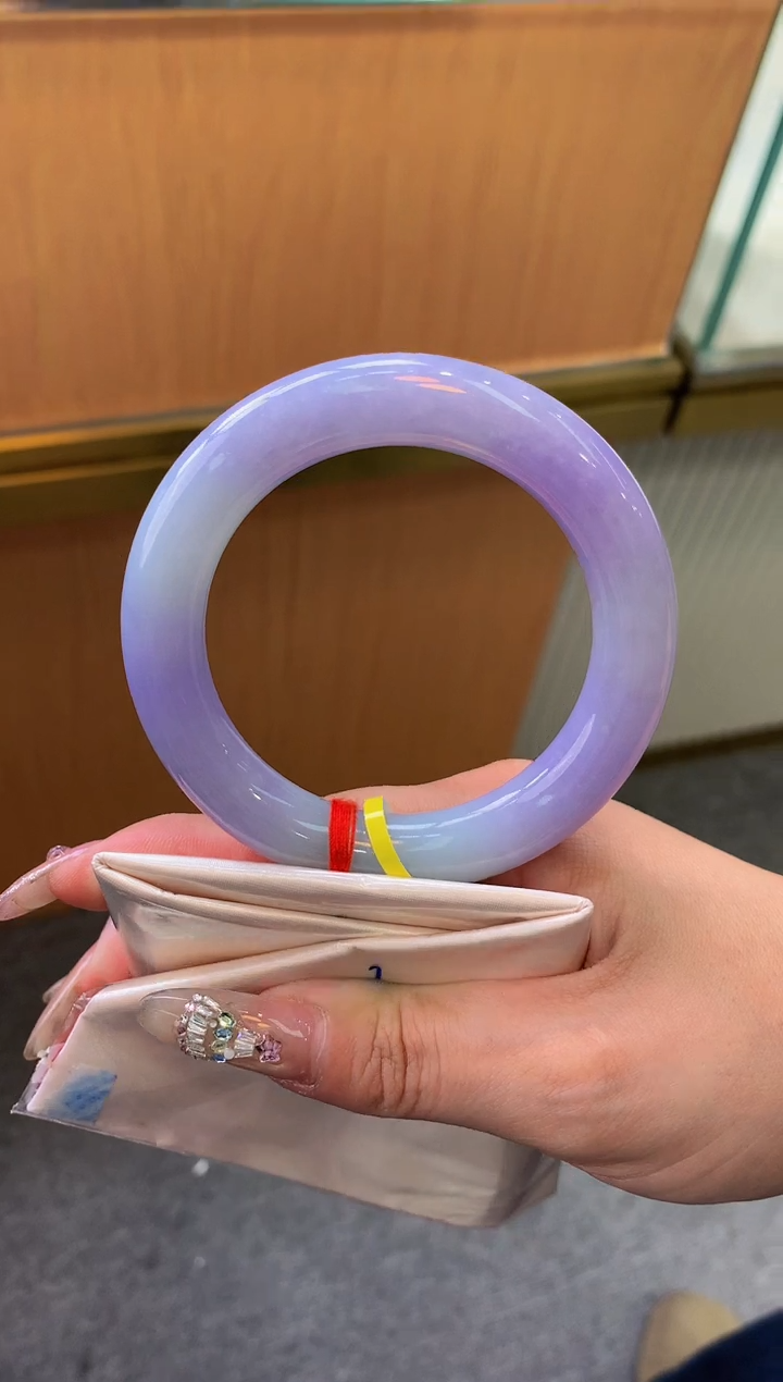 未镶嵌手镯翡翠-F139-圆条57