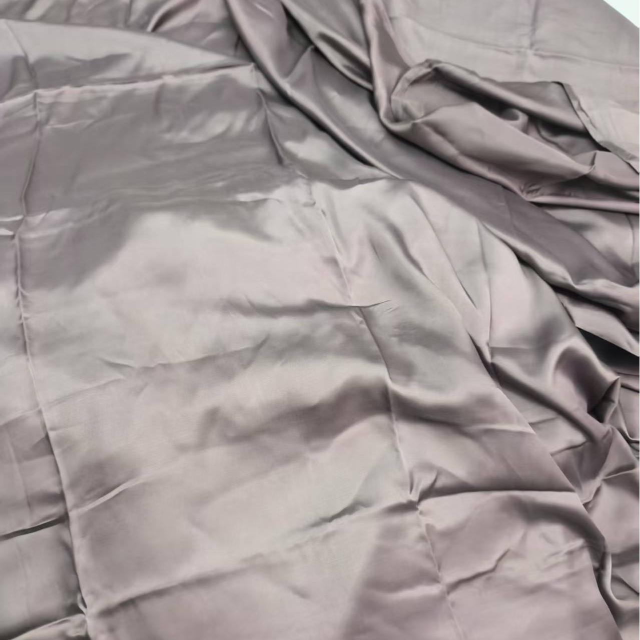 东帝兴棕灰色系天丝铜氨丝床单245*250cm（印染冰裂纹的问题）