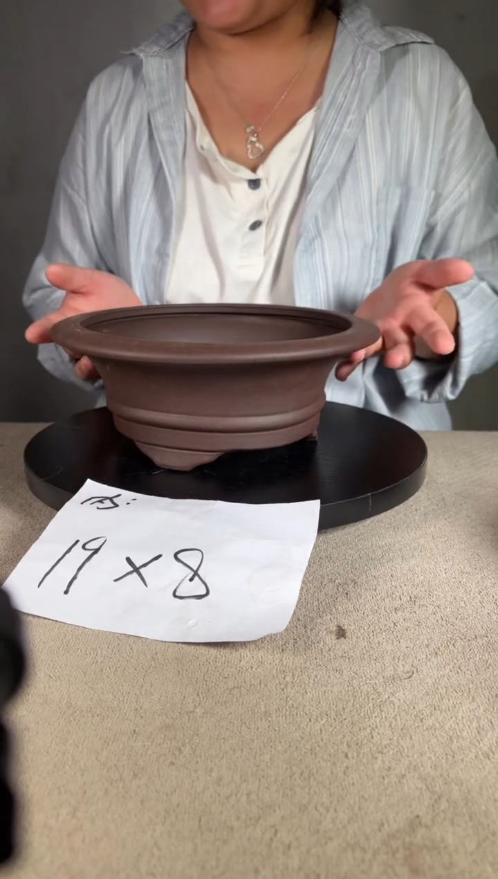 宜兴紫砂花盆小盆