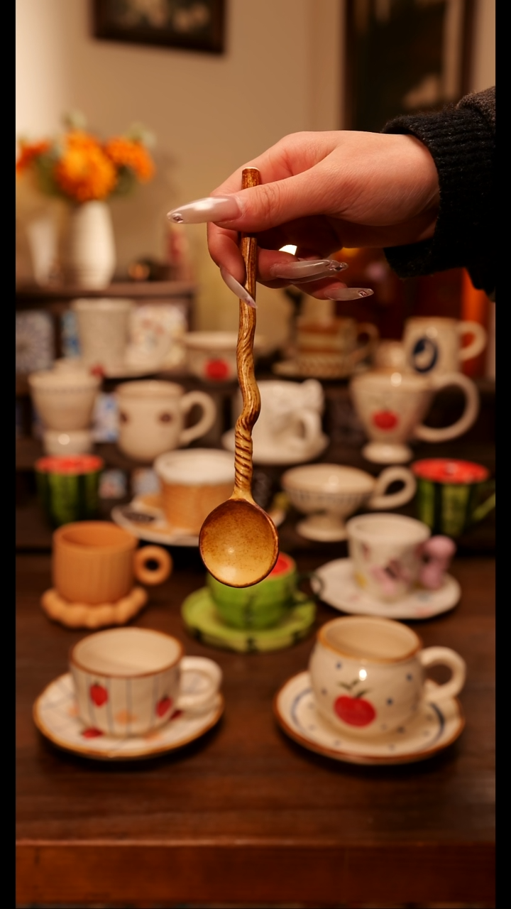 陶便携款粗陶勺子