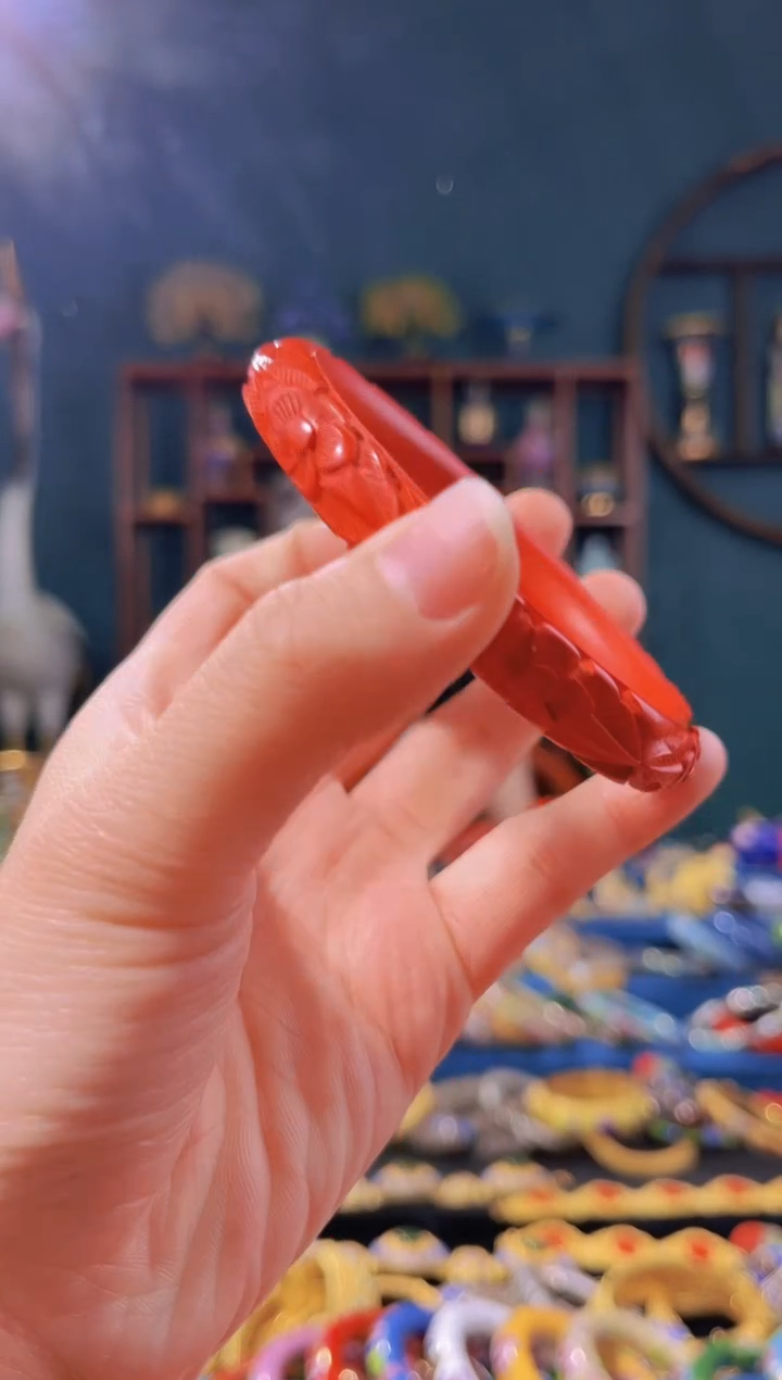 【闪购商品】非遗技艺大漆花卉手镯61-62