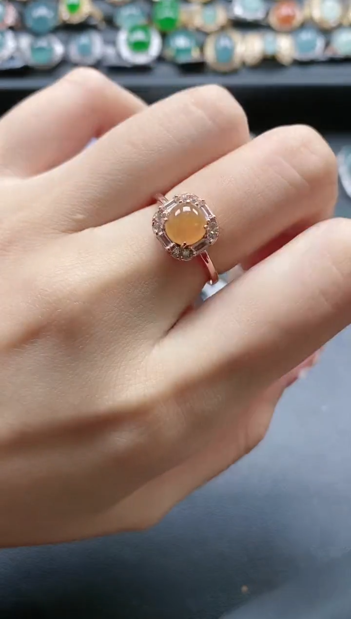 【闪购商品】翡翠戒指银S925镶嵌51511