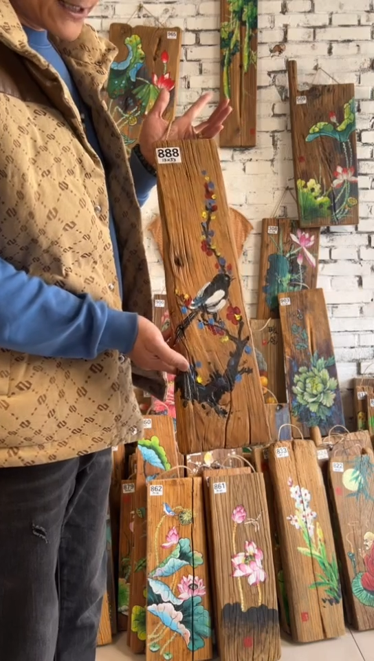 【闪购商品】桃核吊坠888号门板画