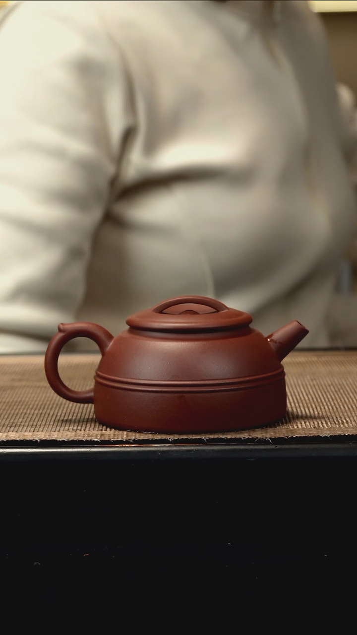 紫砂茶盏中槽清线圆点汤