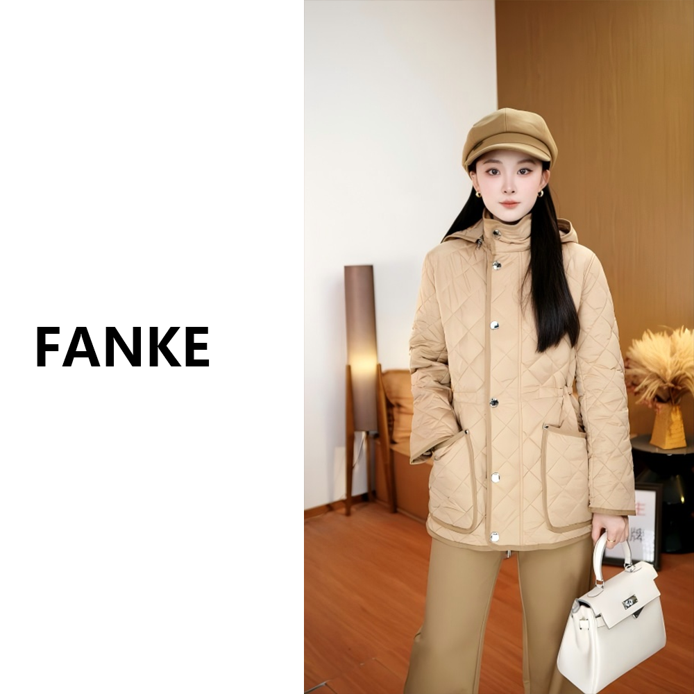 [爆！小蛮腰] FANKE 新款秋冬高定系列菱格防风棉服