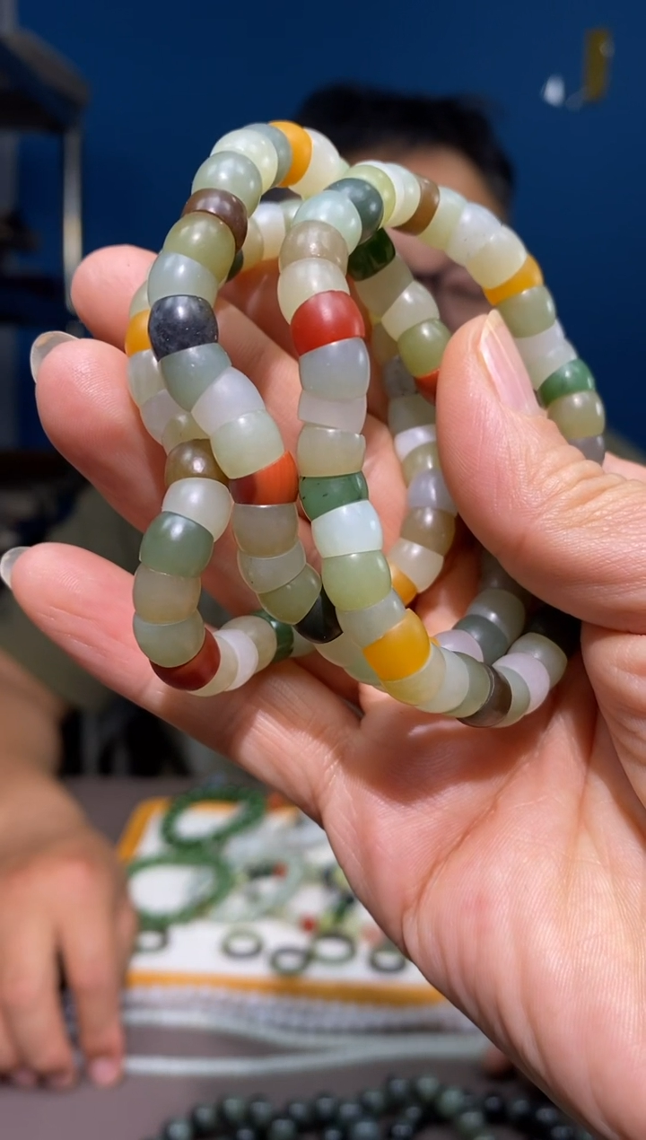 手链未镶嵌和田玉颜色多样性发货拍一发一