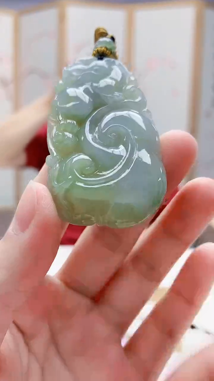 未镶嵌定制翡翠5167lr-毛货挂件44