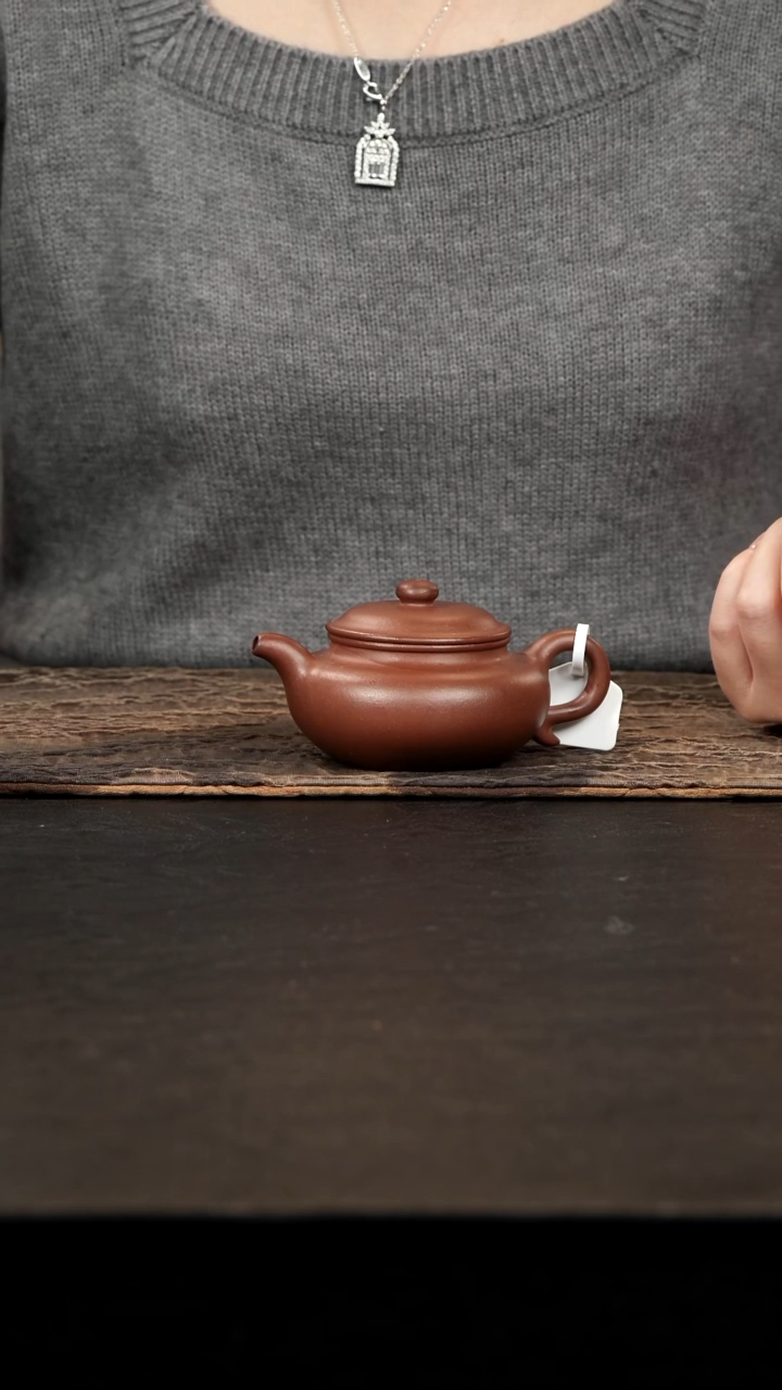 茶壶紫砂底槽青仿古壶150cc