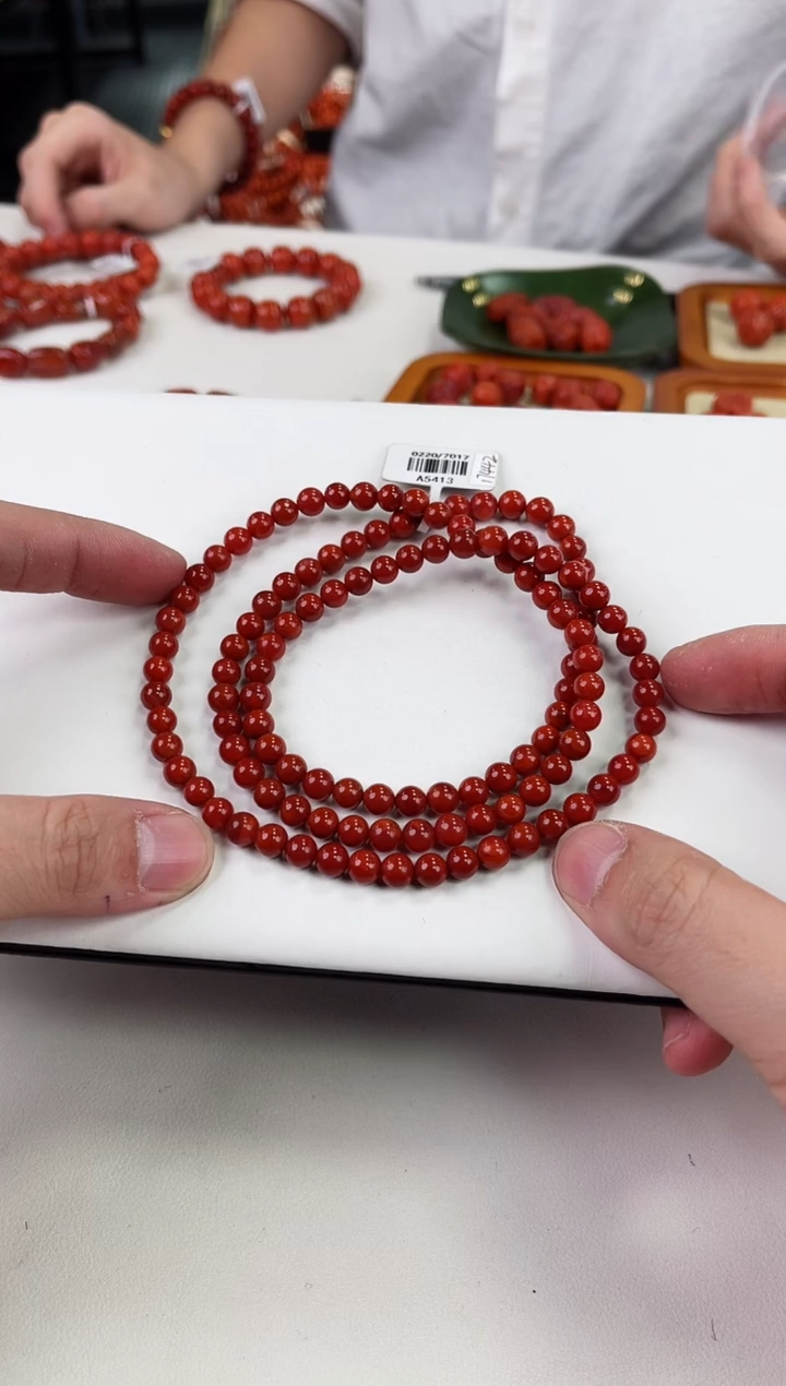 【闪购商品】南红玛瑙瓦西多圈6+未镶嵌一个/条