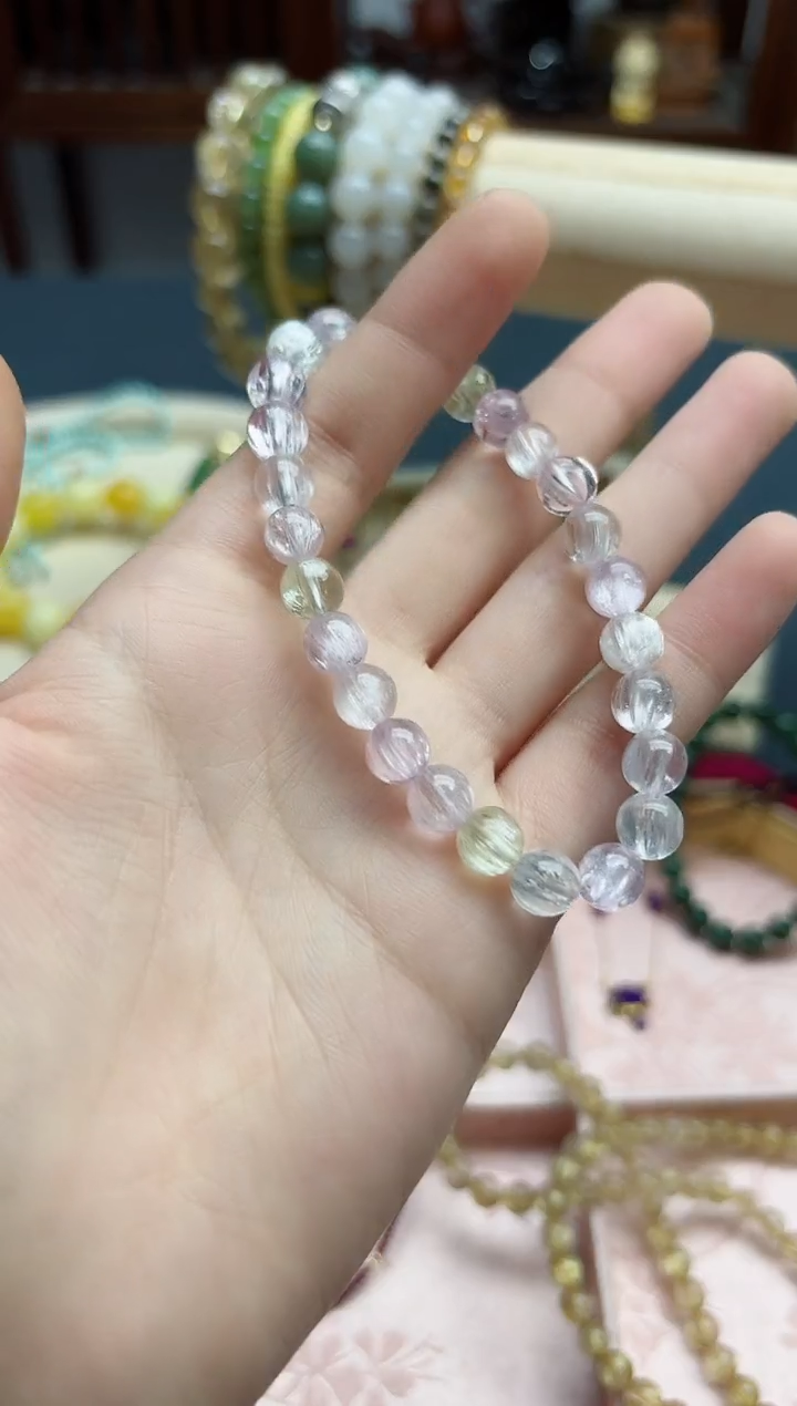【闪购商品】锂辉石手串未镶嵌彩锂辉石手串*1 SH