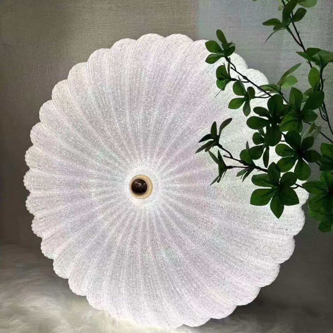 客厅.卧室.书房智能的LED节能的灯.山茶花形.南瓜形灯4色语音控制