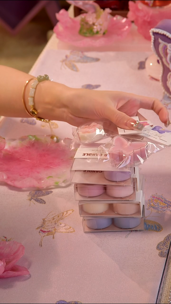 香氛温茶蜡4盒+1蝴蝶+1花瓣