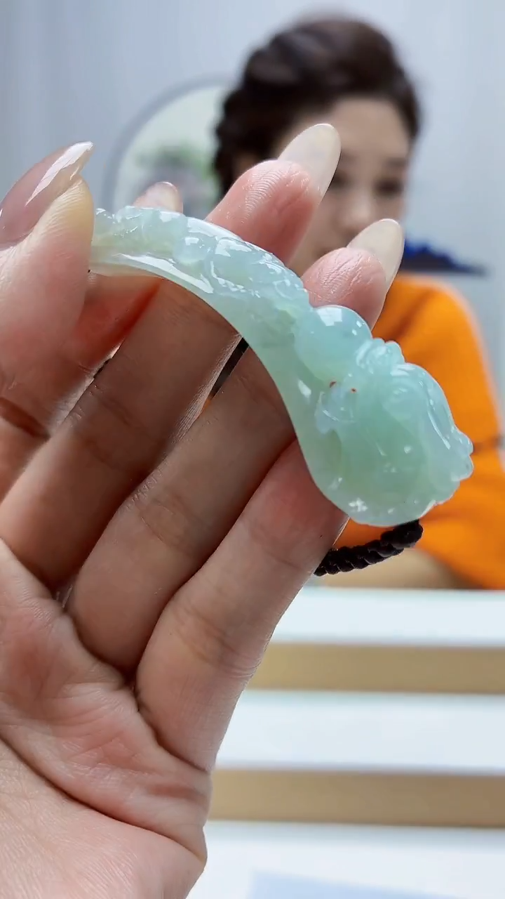 未镶嵌定制翡翠4829MM-毛货挂件73