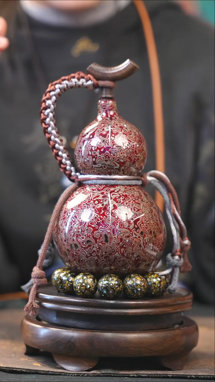 【闪购商品】YK201漆艺酒葫芦不包手串及旋转底座