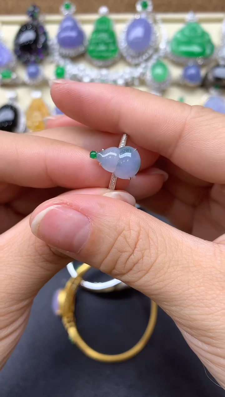 【闪购商品】翡翠戒指18K金镶嵌293-中国好珍宝