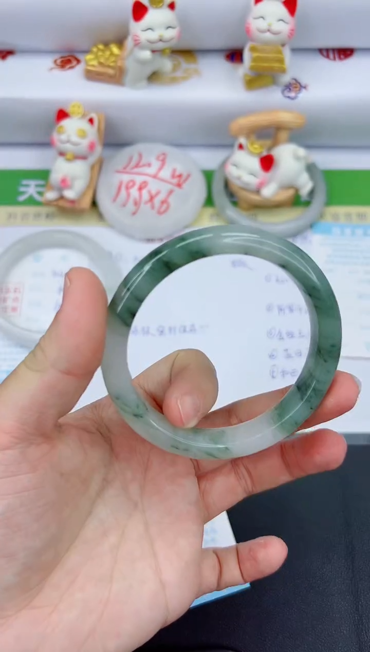 【闪购商品】石英质玉手镯未镶嵌3469-62.4