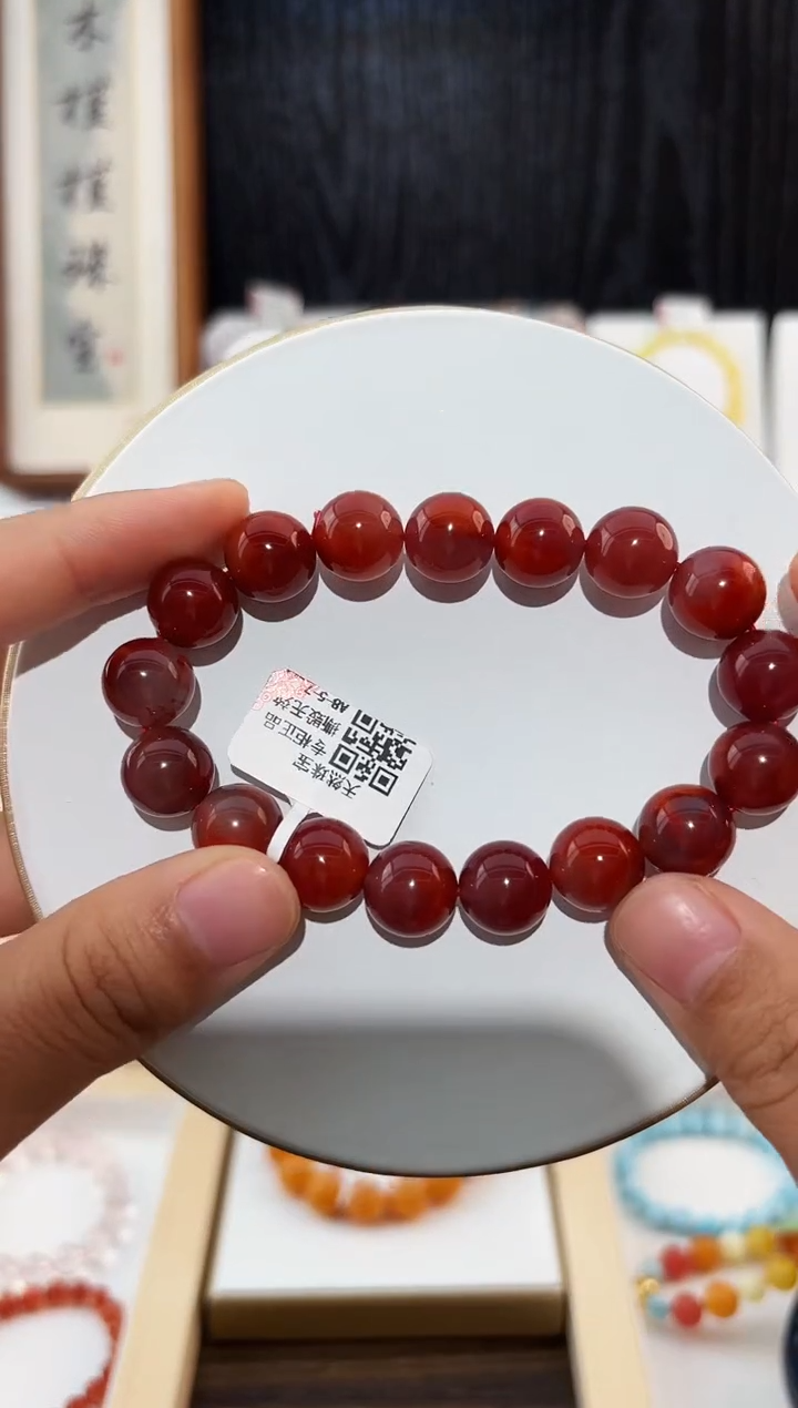 未镶嵌手串南红玛瑙XL3539火焰南红手串12+多样性发一