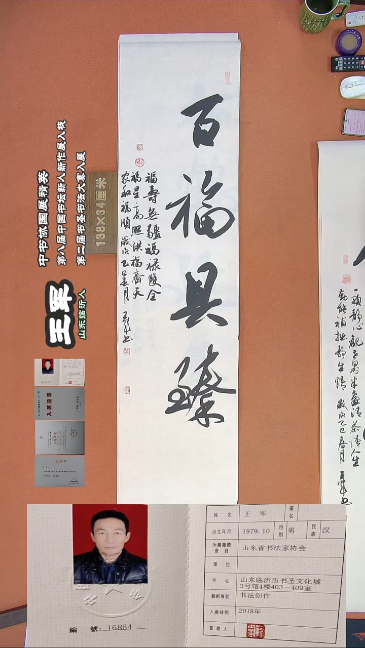 【闪购商品】书法135王军书法作品