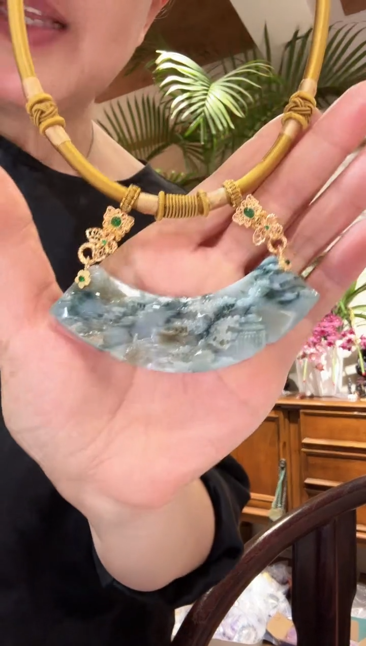 【闪购商品】翡翠颈饰未镶嵌国风