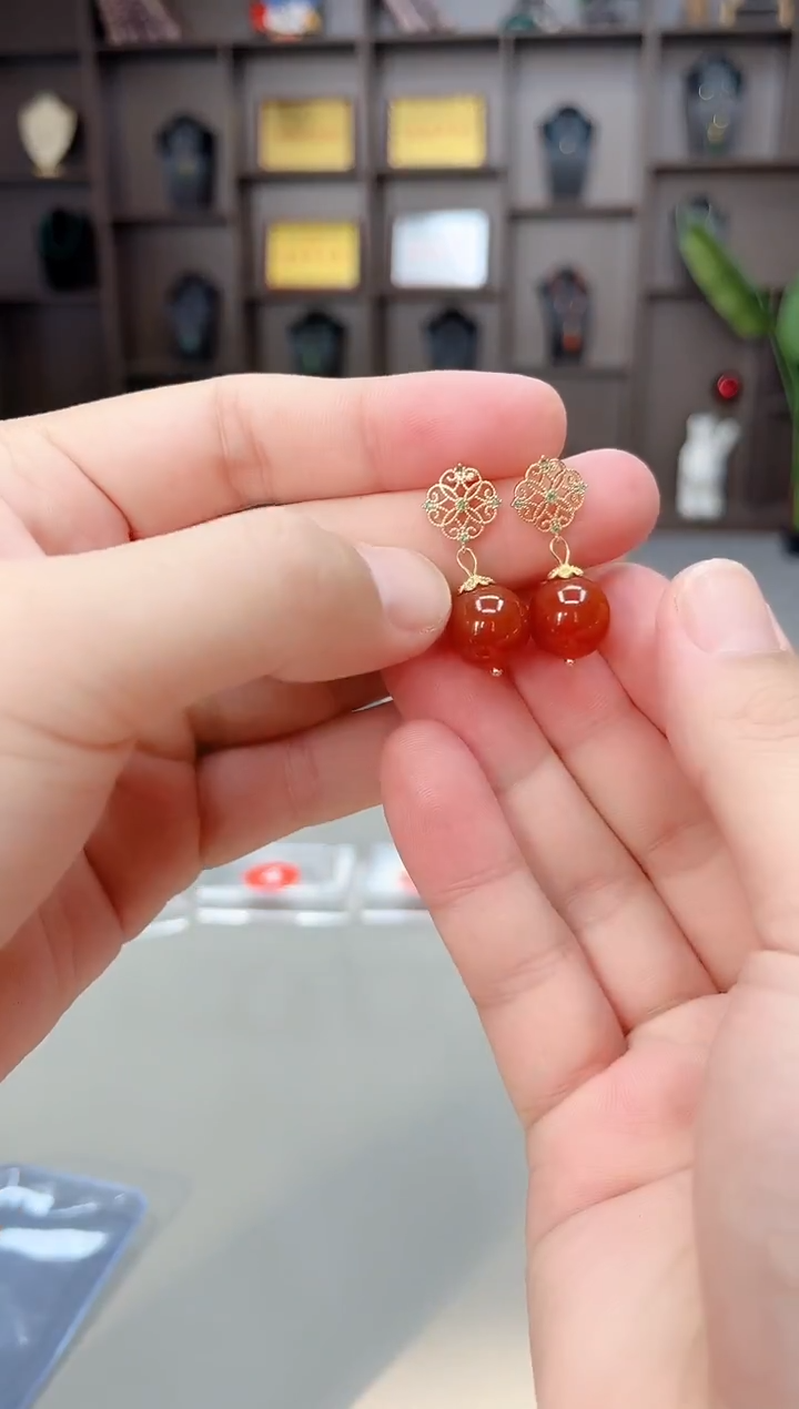 未镶嵌耳饰玛瑙/玉髓710000