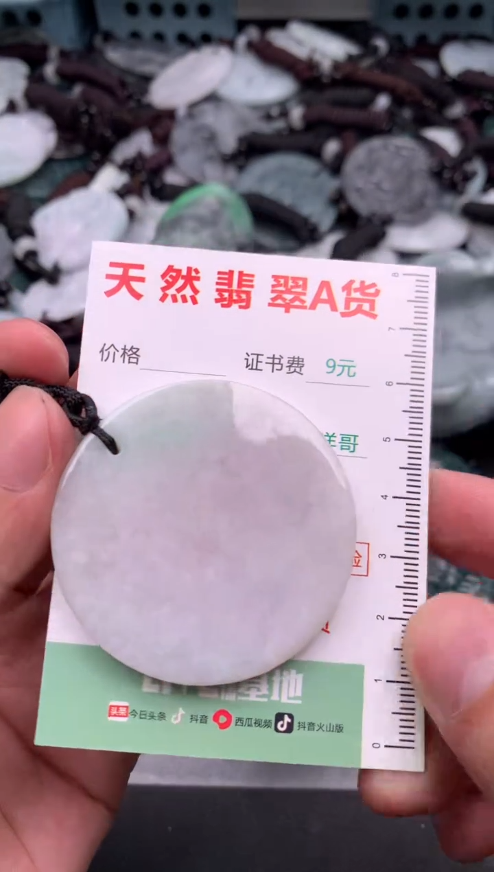 翡翠未镶嵌吊坠(不含链)1