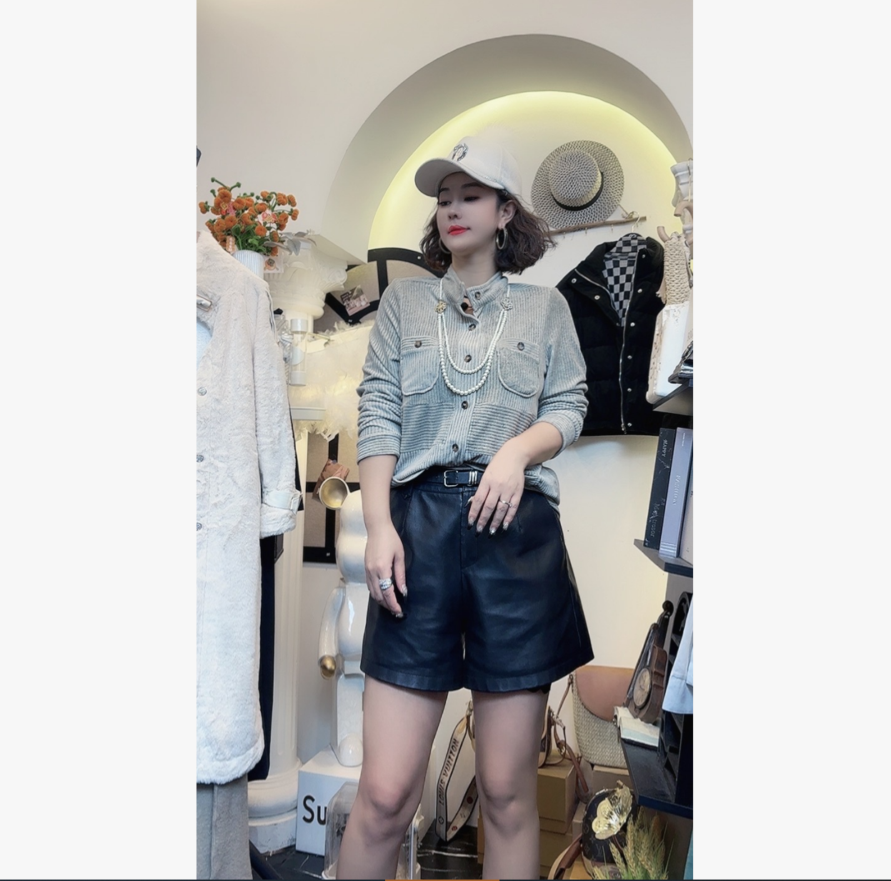 D25 110907 女宽松外穿百搭厚款衬衣外套女