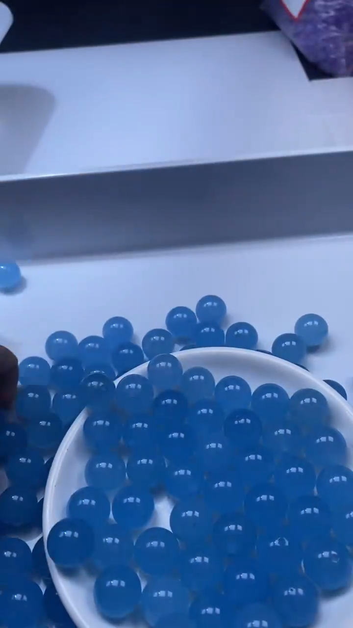 未镶嵌颈饰玛瑙/玉髓W1783-海蓝色14mm*2颗