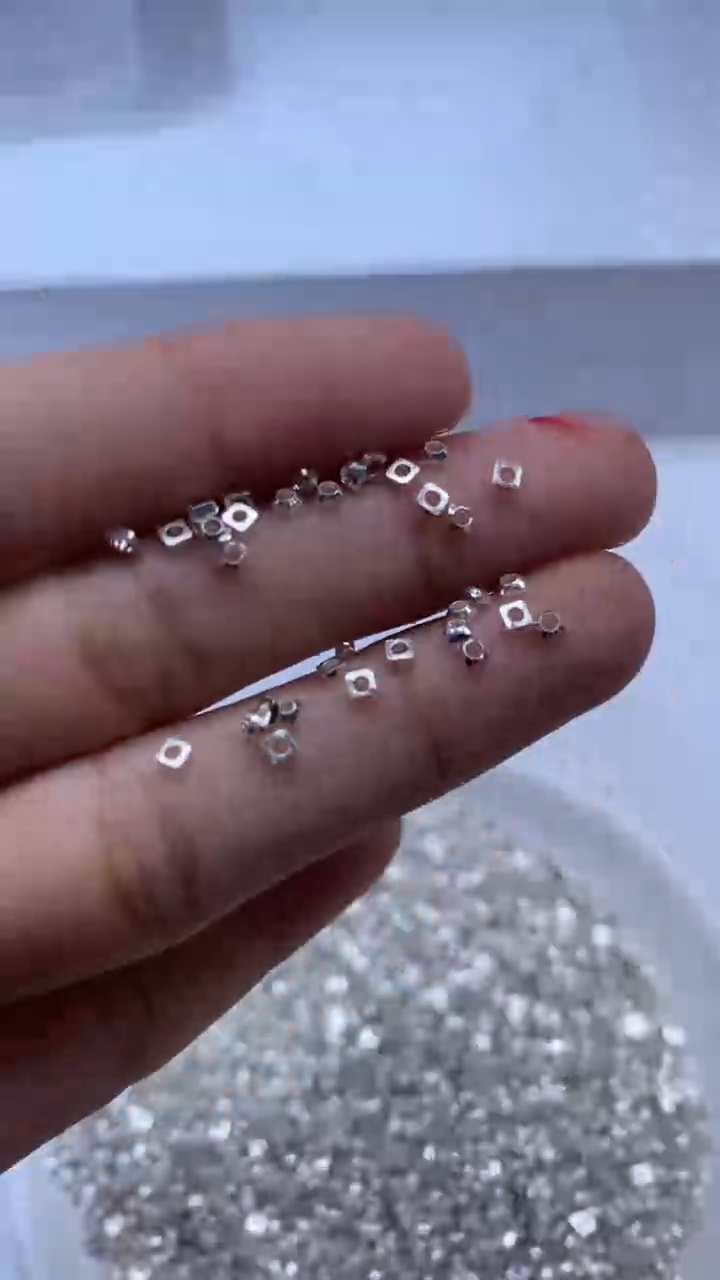 银S800镶嵌颈饰玛瑙/玉髓X758-银色隔片2mm*50颗