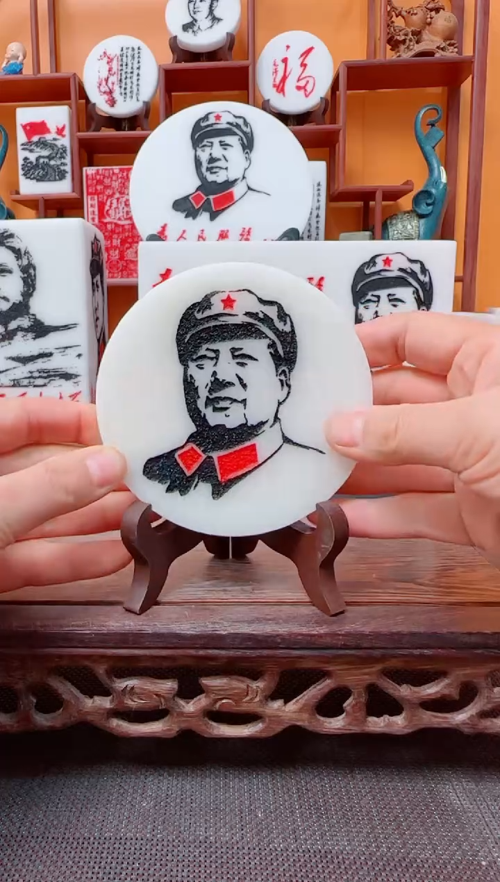 石材直径10公分带支架