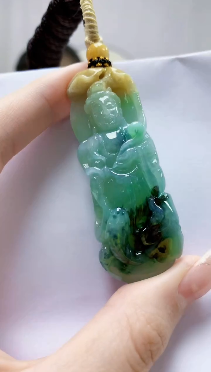 未镶嵌定制翡翠4898jw-毛货挂件22