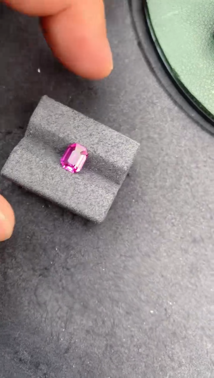 裸石彩色蓝宝石1.2ct粉蓝宝  AF