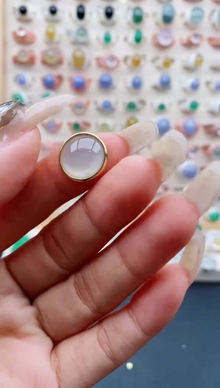 【闪购商品】翡翠颈饰银S925镶嵌缅甸天然A货翡翠111  1+3