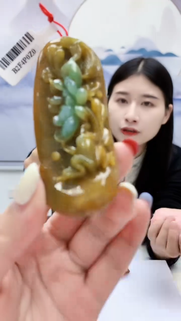 定制翡翠未镶嵌萝****使4812lr-毛货挂件