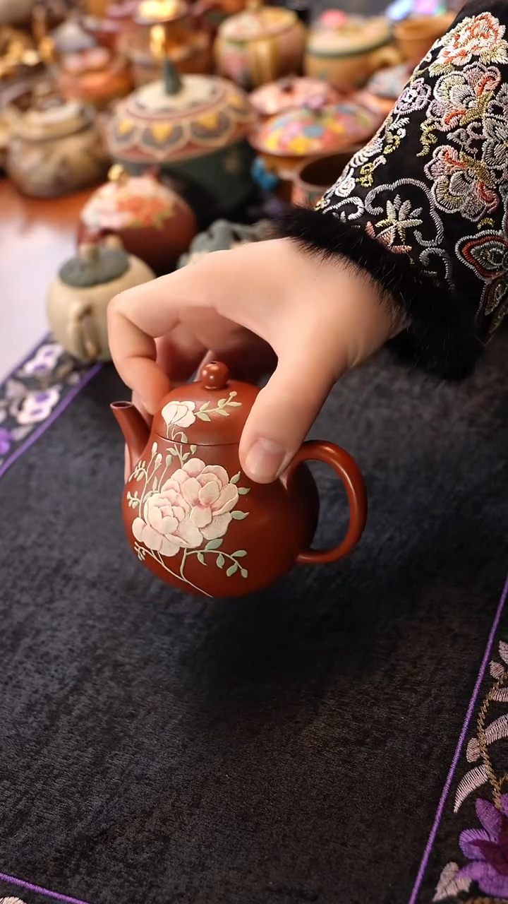 茶壶紫砂朱泥梨形壶