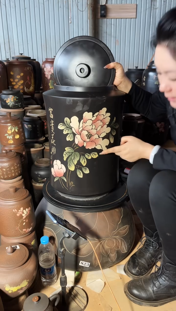 【闪购商品】壶瑕疵 水缸 30升彩填  014 