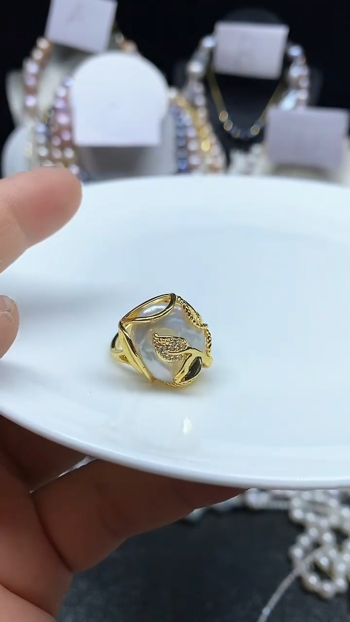 【闪购商品】淡水珍珠戒指未镶嵌多人