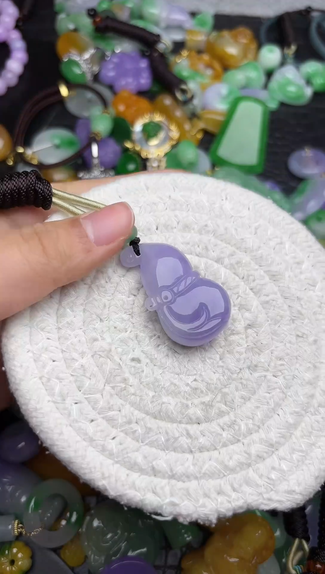 颈饰未镶嵌翡翠缅甸翡翠吊坠