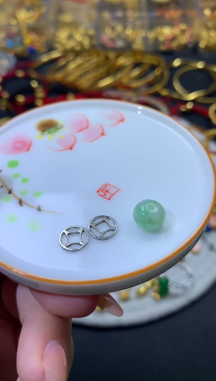 【闪购商品】翡翠颈饰未镶嵌翡翠配件18k金 发3件