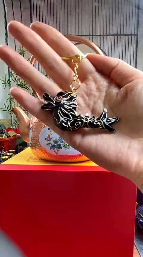 【闪购商品】非遗技艺 景泰蓝钥匙扣龙