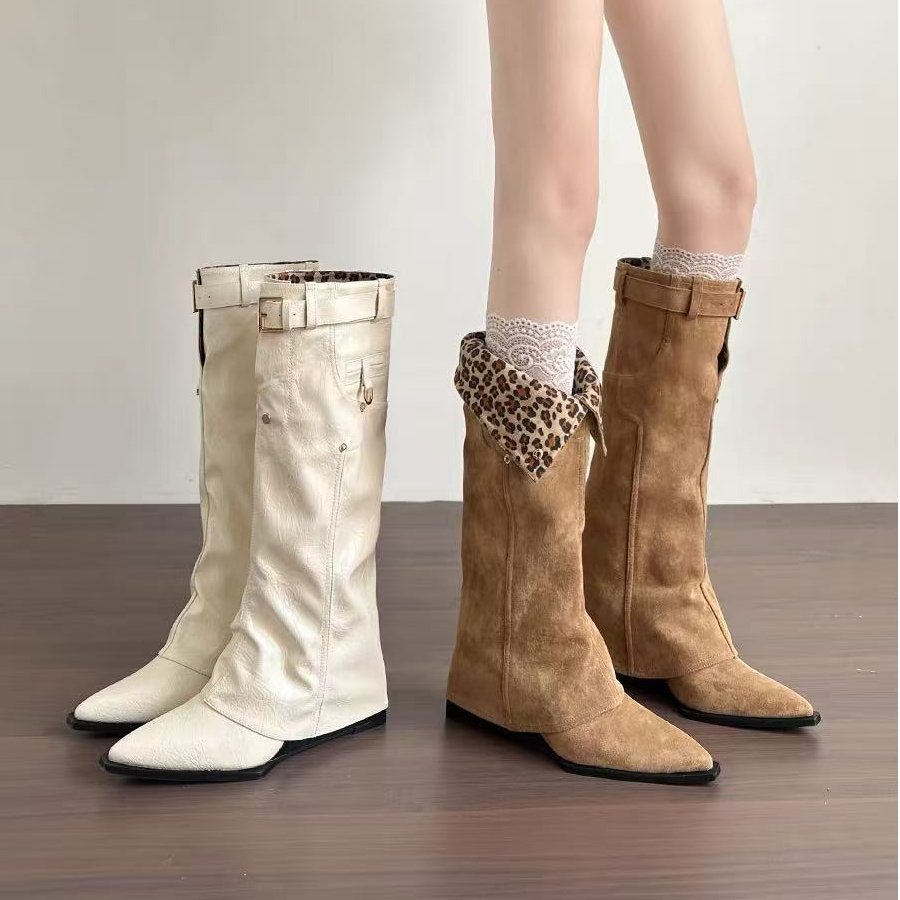 {001-200}韩国东大门原单系列 1+1 长靴VS短靴 两种穿法