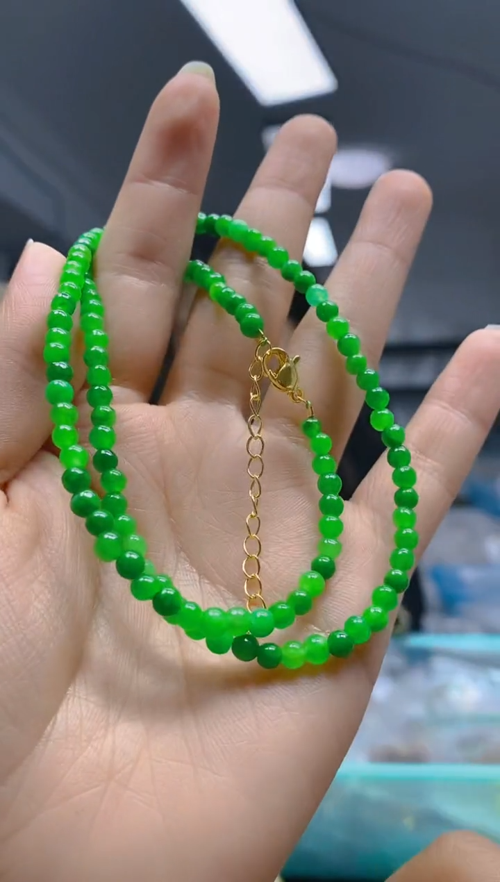 【闪购商品】翡翠耳饰合金0547翡翠手链