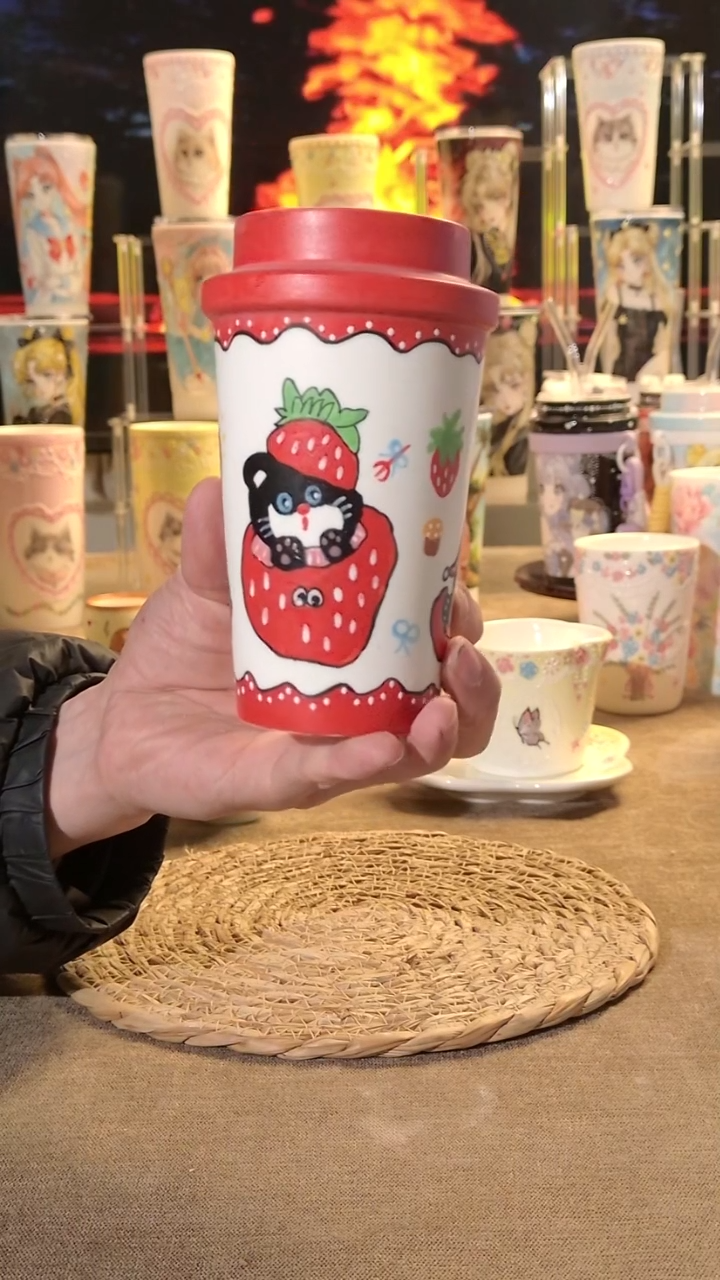 摆件陶景德镇文创手作