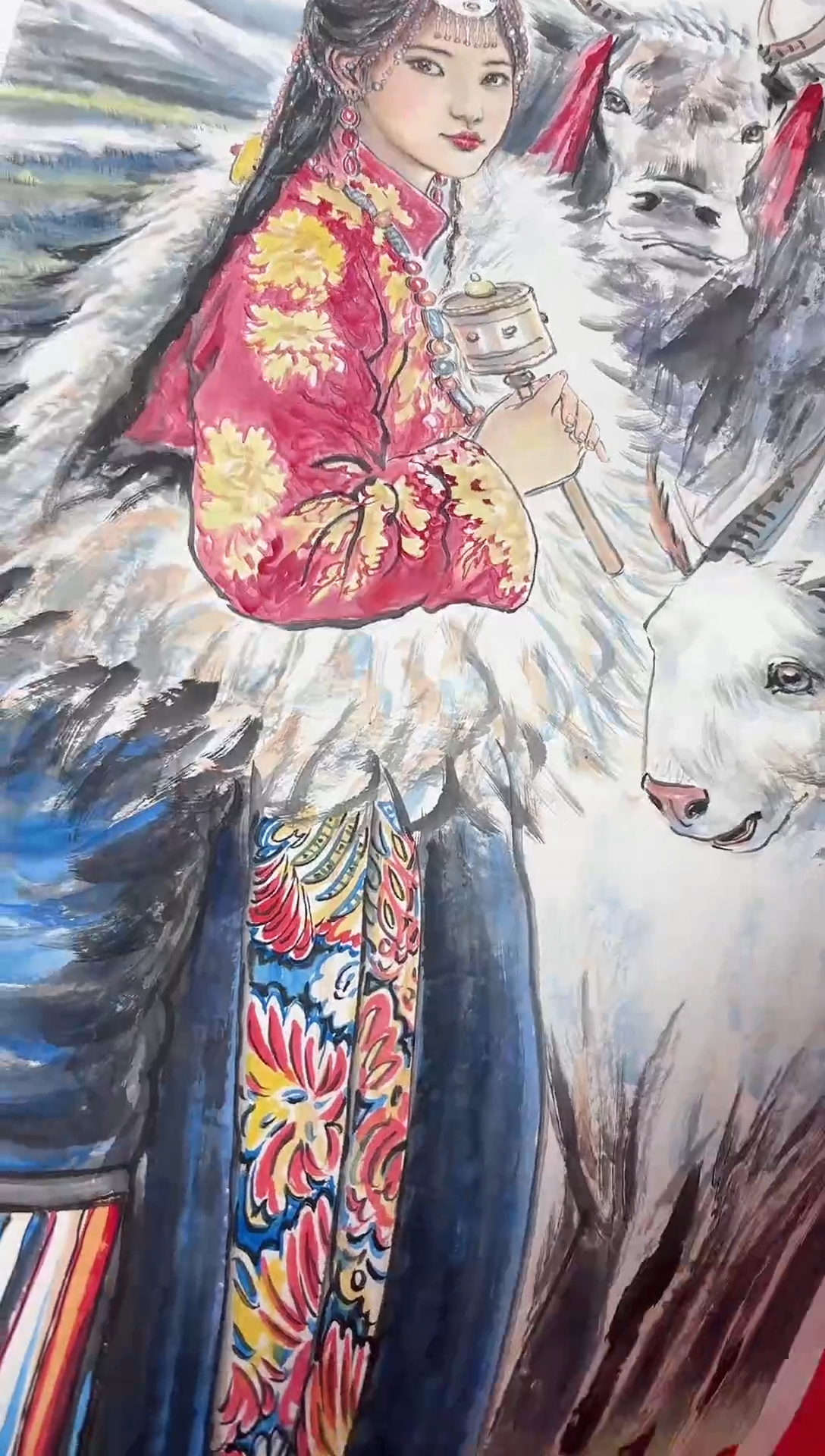 【闪购商品】国画画道一老师手绘作品D73