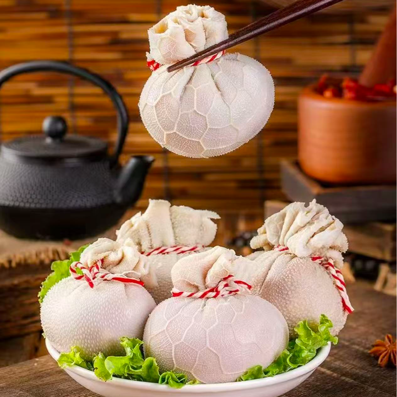 【拍两斤送两斤】肚包肉4斤14-18个内蒙古风味肚包羊肉下单送韭菜花