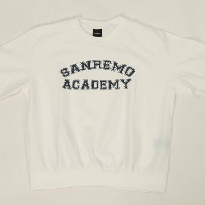 【库存特价款】白色女装女款休闲圆领卫衣2024冬季新款美式运动风