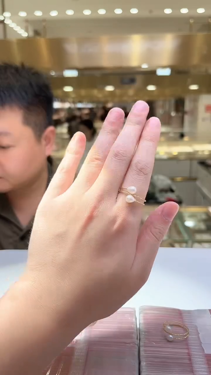戒指未镶嵌淡水珍珠戒指