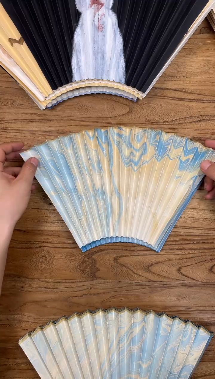 【闪购商品】扇子16方泽黎长物宣纸扇面