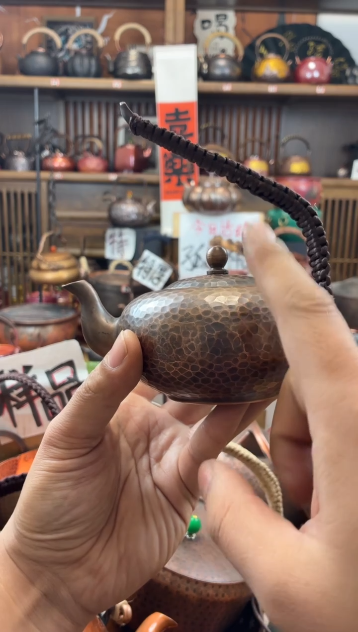 400毫升飞天老铜壶纯紫铜高端加厚清仓