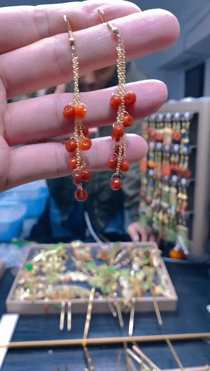 【闪购商品】翡翠耳饰合金112翡翠耳钩