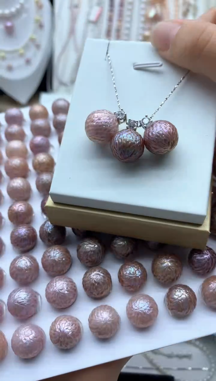 淡水珍珠银S925镶嵌吊坠(不含链)多样性发其一